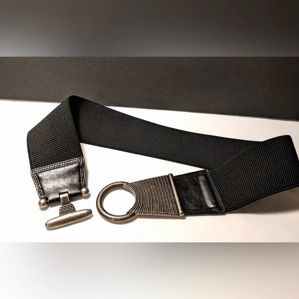 Black and Silver‎ Metal Hardware Women’s Belt